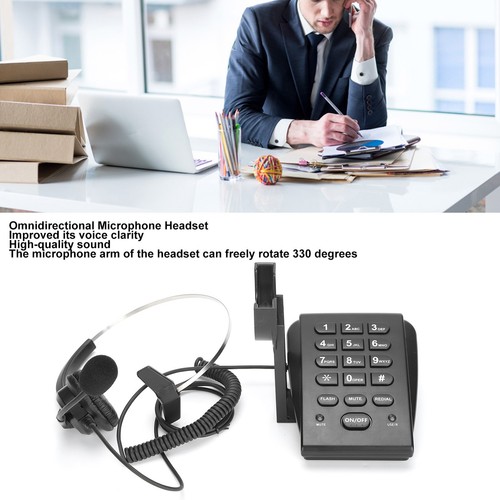 HT700 Telefon przewodowy z zestawem słuchawkowym Call Center Telefon z Omnidirectiona CB - Zdjęcie 20 z 22