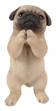 Hi-Line Gift Ltd 87703-L Praying Pug Puppy Statue, 8.35-inch Height