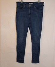 Levis 311 Denim Dark Wash Shaping Skinny Mid Rise Blue Jeans Women's Size 33