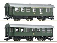 Roco H0DC 6200123 - Umbauwagenpaar Ab3Yg/B3Yge Db (D) Ep3 GrüN 3-Achsig Set 1