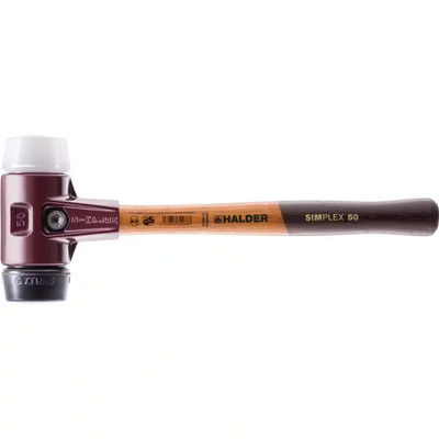 22 Oz. Simplex 40 Mallet with Black Rubber, Superplastic Inserts