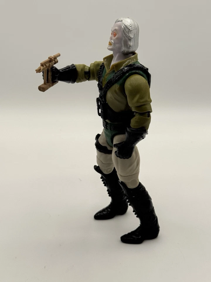 Figura de acción suelta hexagonal Mattel Bravestarr Tex 1986 vintage años 80 con chaleco y pistola Foto 3 de 4