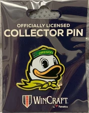 OREGON DUCKS MASCOT LAPEL COLLECTOR PIN NEW WINCRAFT