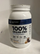 Transparent Labs 100% Grass Fed Whey Protein Isolate 30svgs Chocolate PB 6/27