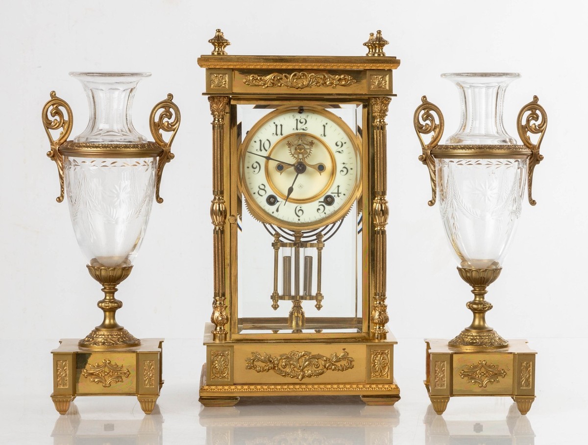 ONE OF THE MOST BEAUTIFUL AND RARE ANSONIA CLOCKS. THE EARL. c1905