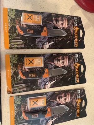 Bear Grylls Gerber Survival Scout Knives   3 Pack (Brand New)   $35