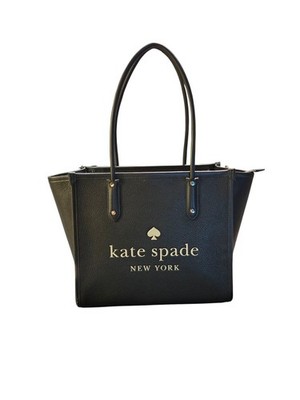 Kate Spade Ella K4688 Peddled Leather Tote Bag Black NWT