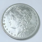 1888 $1 MORGAN SILVER ONE DOLLAR, AU ALMOST UNCIR. CONDITION 90% SILVER  #9086