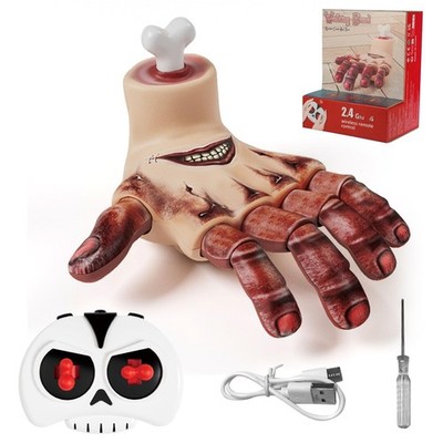Crawling Animatronic Hand with Creepy Sound & Light - Halloween Horror Prop, Yar