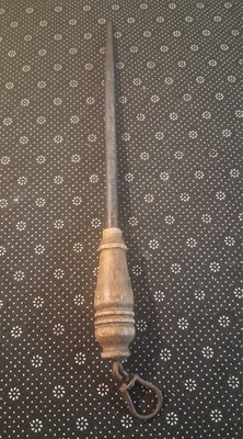 Van Camp Sharpening Tool Wood Handle Knife Razor Sharpener Steel Swivel Vintage 