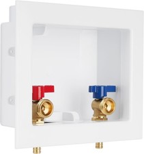 Universal Washing Machine Outlet Box, 1/2-Inch Pex Crimp x 3/4-Inch MHT Conne...