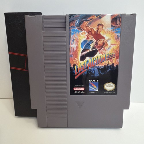 Last Action Hero Nintendo NES +Dustcover Tested Authentic CLEAN