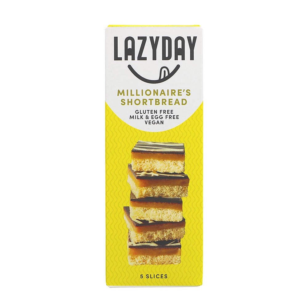 Lazy Day Millionaires Shortbread 8x150g Chocolate Caramel Biscuit
