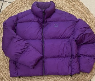 Puma Puffer Jacke Lila Oversize Winterjacke Streetwear Warm  