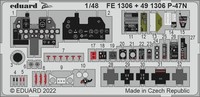 Eduard Accessories FE1306 - 1:48 P-47N For Academy - Neu