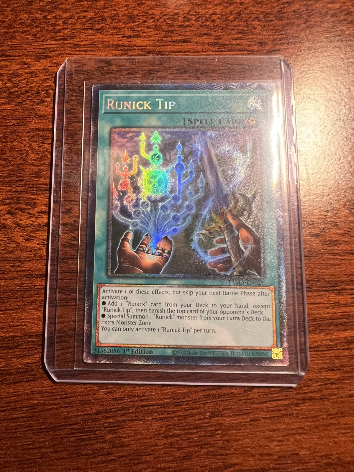 Yugioh - Runick Tip | Collector Rare | 1st Edition | TAMA-EN029 | NM