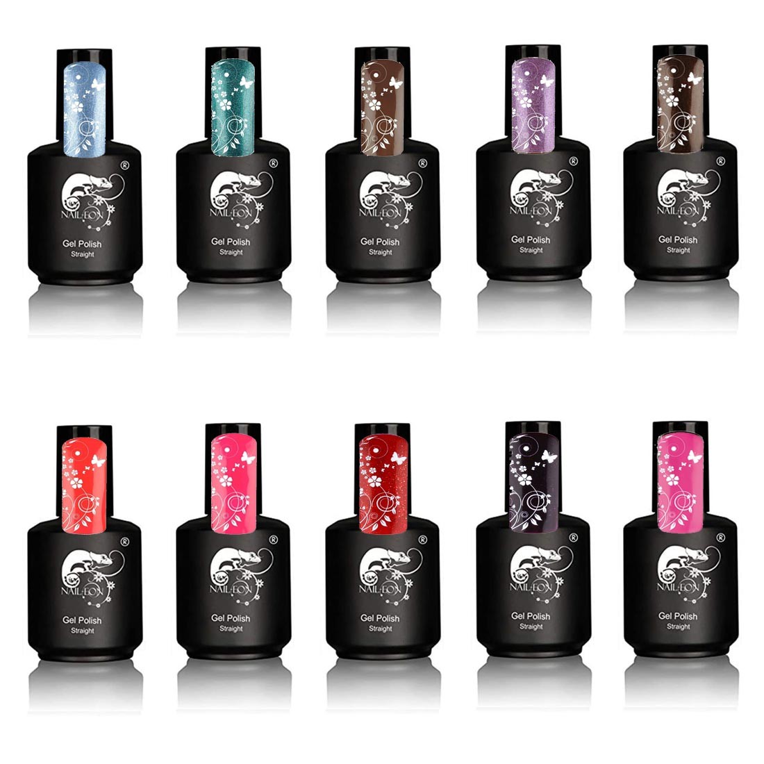 Vernis semi permanent NailEon lot de 10 teintes pour manucure maison parfaite