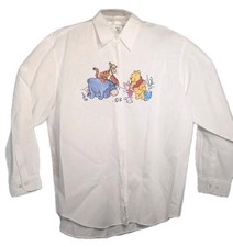 Vintage Disney Winnie The Pooh Shirt Button Up Size X Large