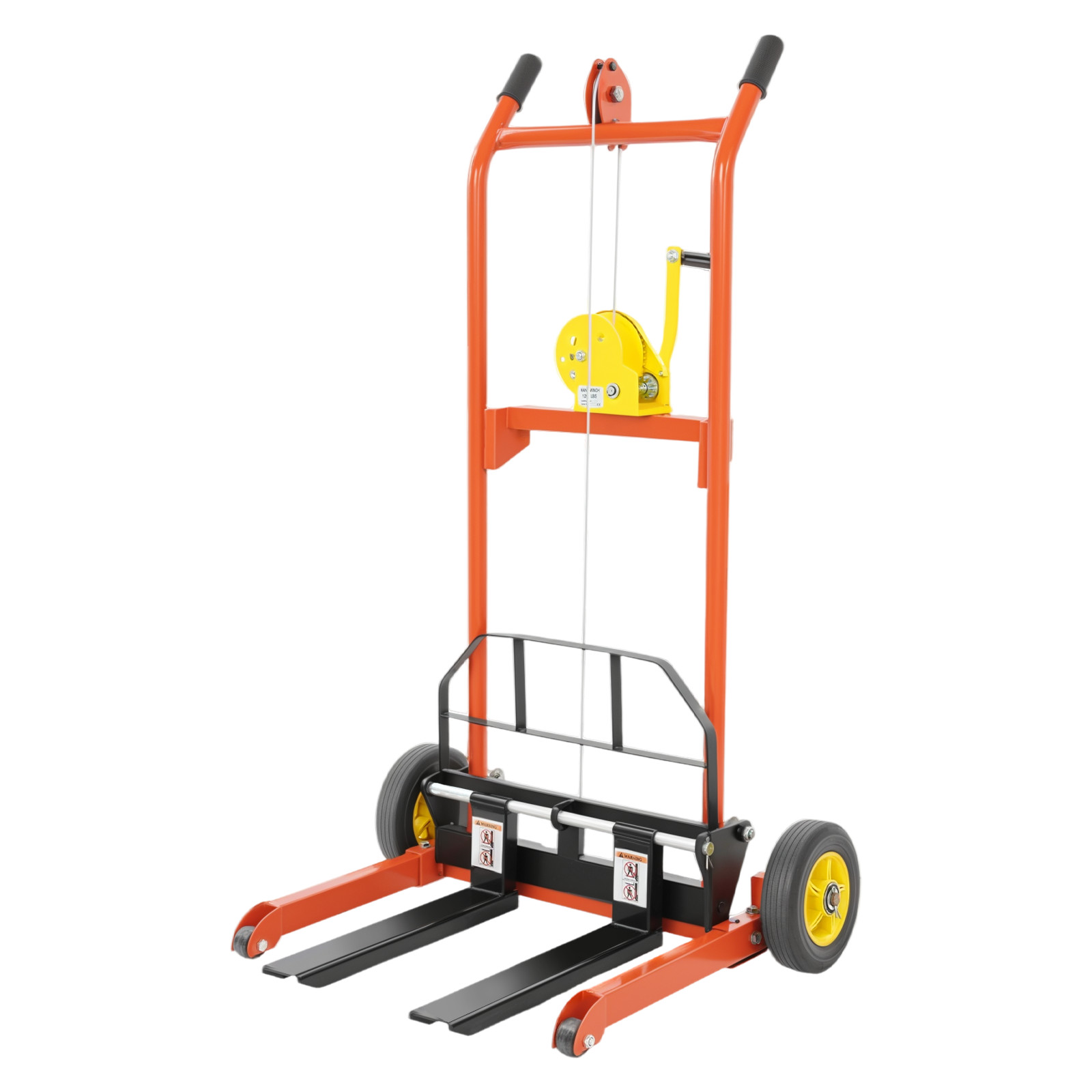 330lbs Hydraulic Material Lift Pallet Truck Adjustable Material Lift Stacker TOP