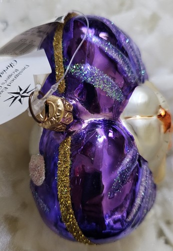 Christopher Radko "Santa Heart" 2 Sided 5.5" Purple Ornament #95-081 - Picture 10 of 15