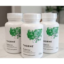 Thorne Berberine Supplement 1000 Mg Per Serving 60 Capsules Each Pack Of 3