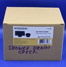 Kingston Brass BSF4161MB Watercourse Sunburst 4" Square Grid Shower Drain