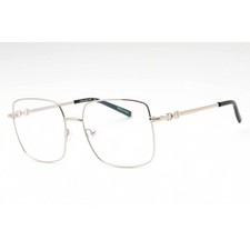 Charriol Women's Eyeglasses Shiny Silver/Gold Black Square Full Rim PC71071 C02