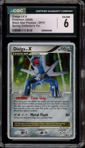 Pokemon Dialga Lv.X Spring Collector's Tin Black Star Holo Promo DP37 CGC 6