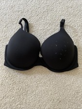 Victoria s Secret 34DD T-Shirt Push Up Full Coverage Black Bra