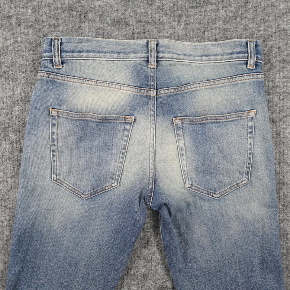 Мужские узкие джинсы Saint Laurent Paris D02 M/SK-LW 29x28 сделано в Японии синий деним - Изображение 4 из 4