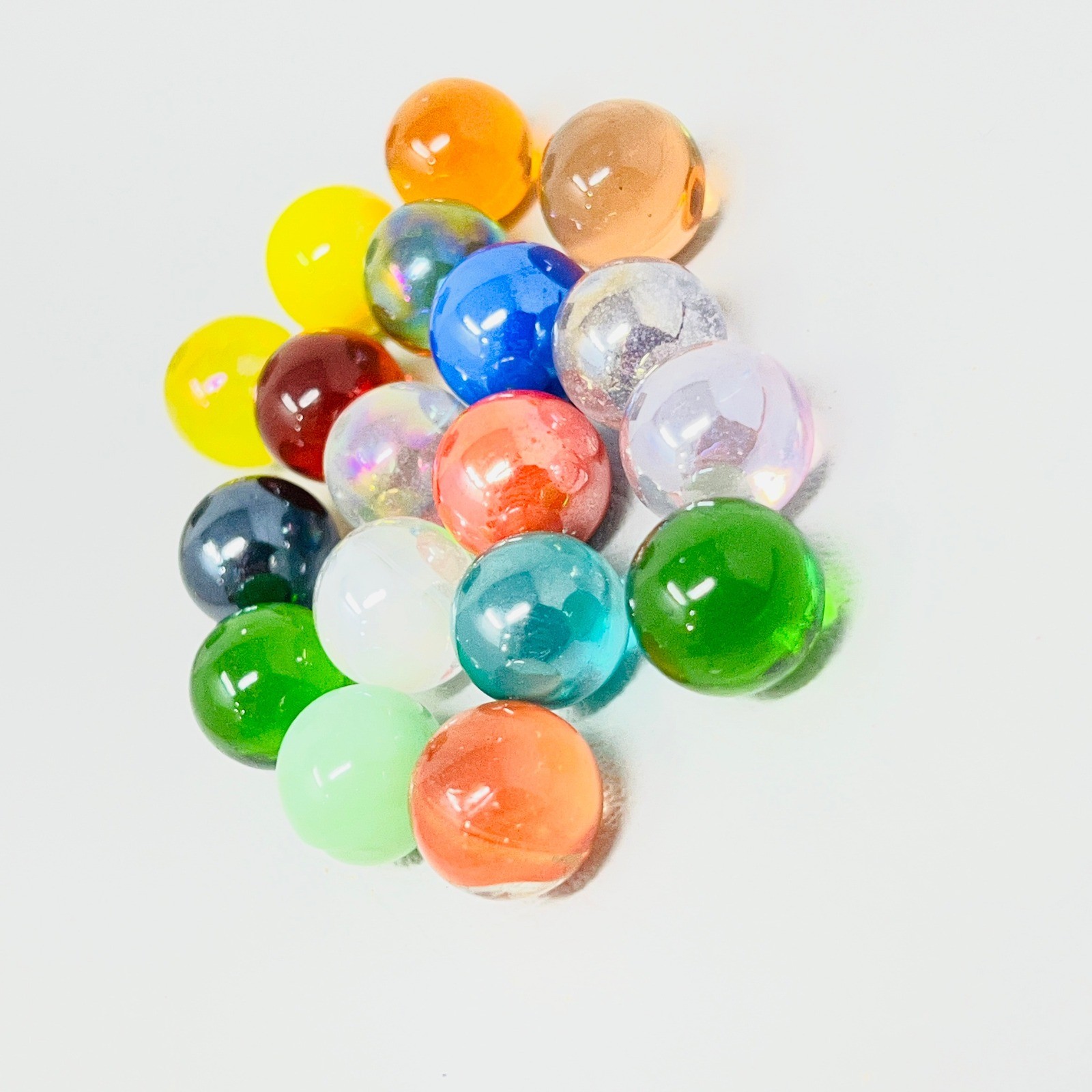 Interchangeable Marble Ring Set with 16 Glass Mar… - image 8