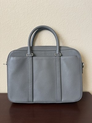 COACH LEXINGTON SAFFIANO ZIP TOP BRIEF F71250 STERLING