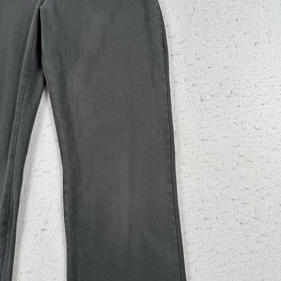 Vtg Y2K Victoria’s Secret Pink Fold Over Leggings Medium Black Flare Pull On - Image 2 of 4