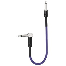 1 Pcs Guitar Patch Cable 22 Inch 1/4 Inch Metal Straight Bend Pedal Cord, Purple