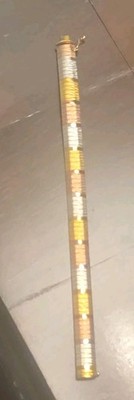 TRI TONE 7 5/8'' ZOLL ARMBAND GOLD ÜBER STERLINGSILBER 925.