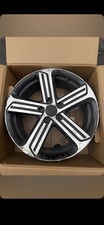 X4 GENUINE VW GOLF R CADIZ MK7 18" INCH BLACK/DIAMOND CUT SINGLE ALLOY WHEEL