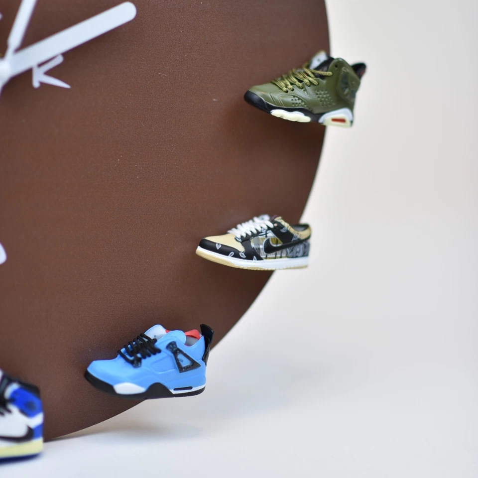 12 Inches Travis Scott  Inspired 3D Mini Sneakers Wall Clock | Sneakerhead Gifts - Image 4 of 4