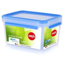 Emsa Clip & Close Frischhaltedosen 1,1L Mikrowellengeeignet (1er Pack)