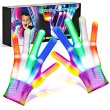 Cool Toys LED Gloves,Fun Toys for Kids Age 3-5 6-8 8-12 with 6 Flash Mode,Lig...