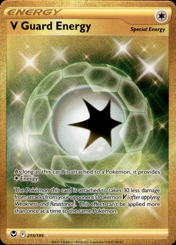 V Guard Energy 215/195 Silver Tempest SEC Pokemon NM/M