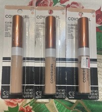 3 Covergirl Clean Invisible Concealer 125 LIGHT PALE New Carded Retired