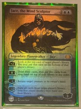 MTG Carta Magica Inglese NM FOIL JACE, THE MIND SCULPTOR Doppio Maestro SENZA CONFINI