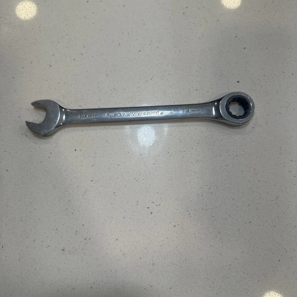 GEAR WRENCH 14MM. RATCHETING COMBINATION WRENCH, 12 POINT, 7-1/2" LONG. - Image 4 of 4