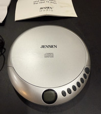 Jensen Portable CD Player w Wired Earbuds CD-36 w/ Carrying Case Tested Working
