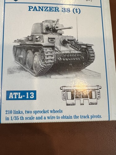 Friulmodel ATL-13 Binari in metallo per Panzer tedesco 1/35 38(t) scatola aperta - Foto 5 di 7