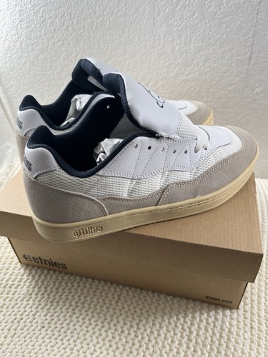 ETNIES SNAKE SKATE SHOE SNEAKER GREEN/WHITE/GREY NUBUCK MENS US 6.5 Woman’s 8 - Picture 4 of 11