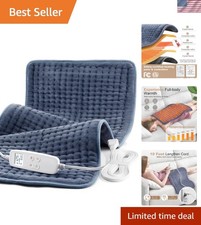 Heating Pad: 33 x 17 inches Electric Heating Pad for Back -Extra Large Heat P...
