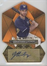 2014 Topps Supreme Stylings Orange 9/15 Jonathan Lucroy #SS-JL Auto 0af