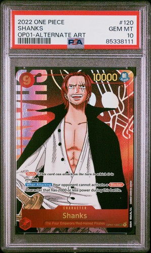 Shanks (Alternate Art) graded PSA 10 for sale on eBay