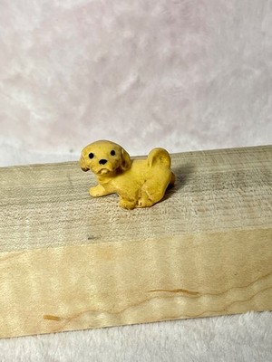 Vintage Hagen Renaker Miniature Lhasa Apso Puppy Figurine Dog